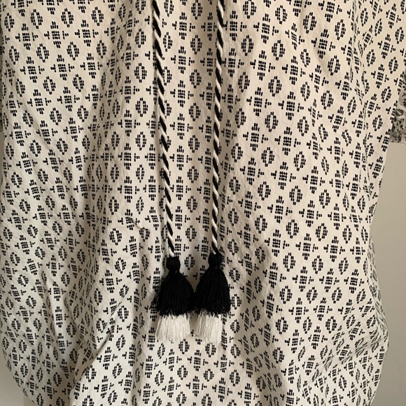 A NEW‎ DAY TARGET Black White Boho Size Small Top - Picture 3 of 8